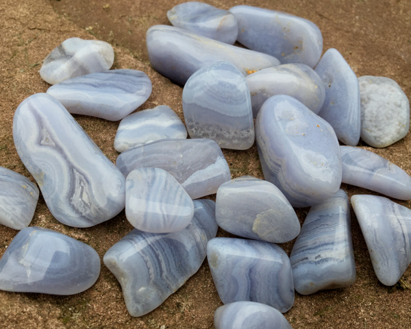 Blue Lace Agaat (Chalcedoon) 2 - 5 gram