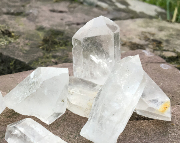 Bergkristal punt ruw 25 - 50 gram