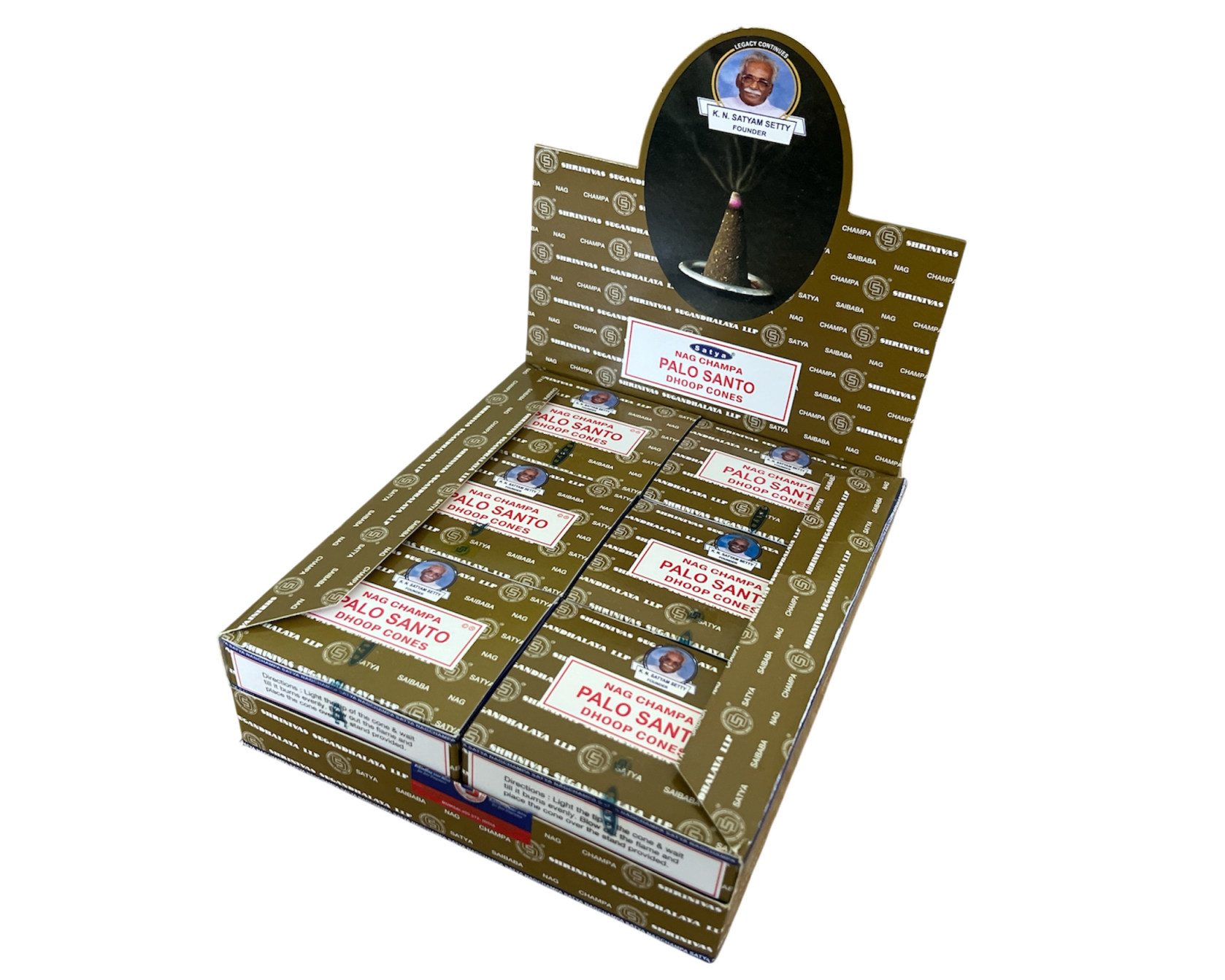 Satya Palo Santo wierookkegeltjes (12 pakjes)