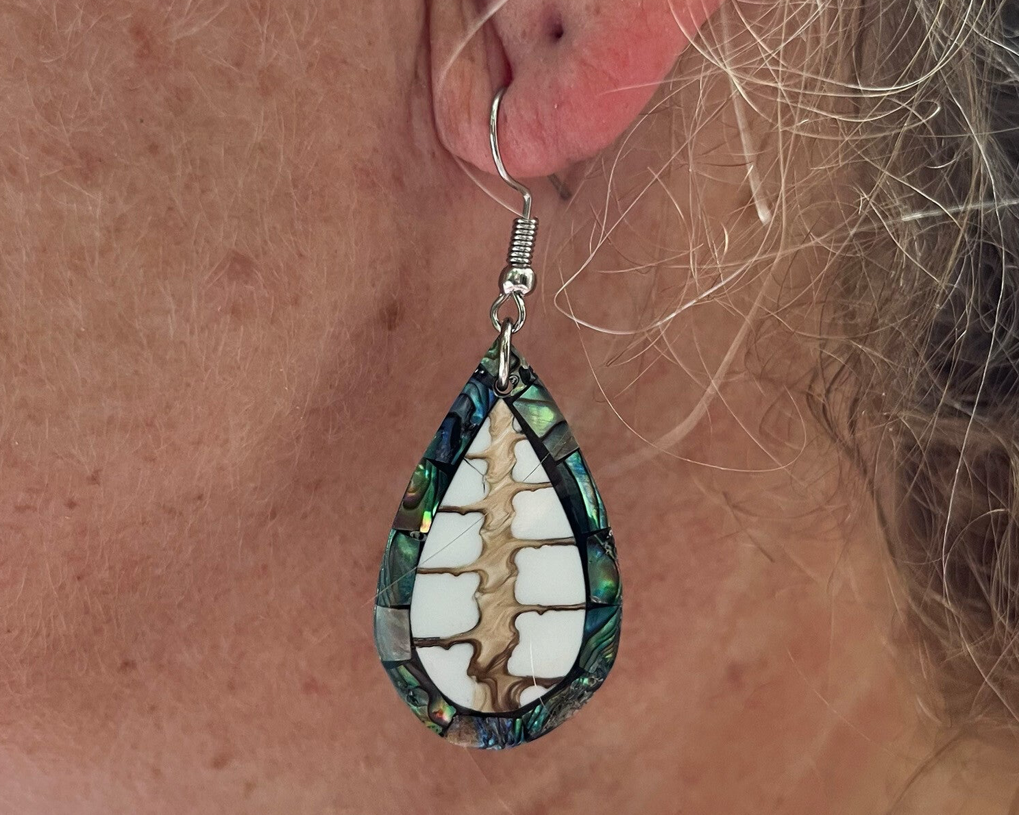 Schelpen oorbellen "Grace"