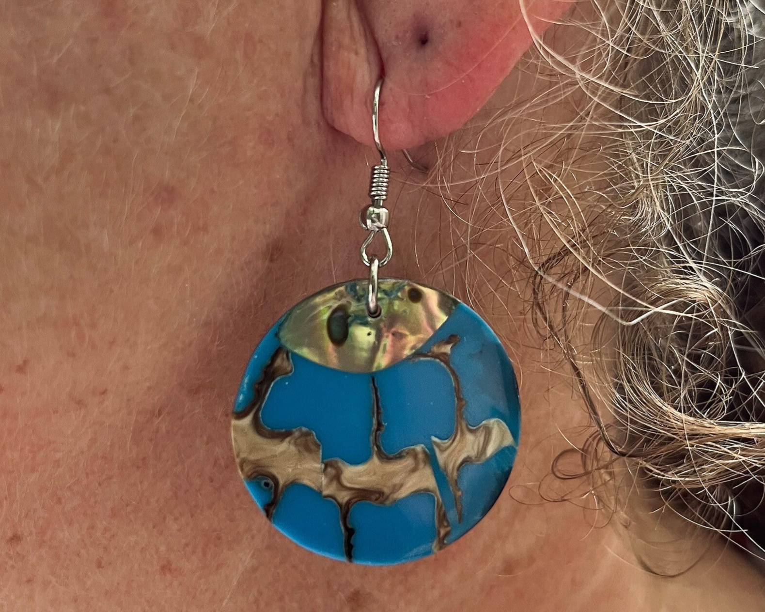 Schelpen oorbellen "Fay"