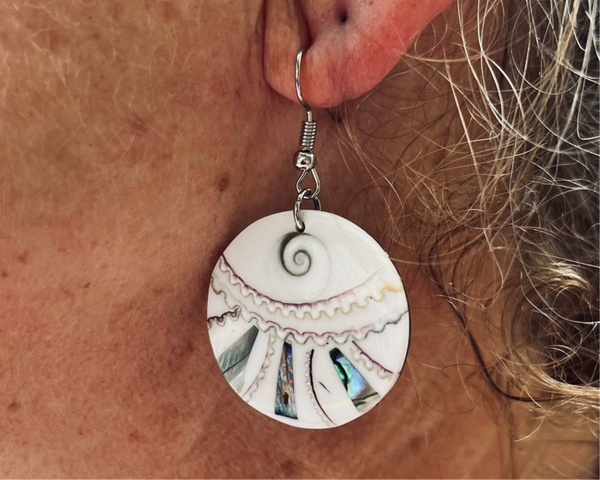 Schelpen oorbellen "Annabel"