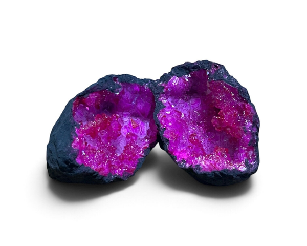 Powerball Geode Marokko Roze klein (ingekleurd)