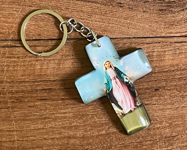 Religieuze sleutelhanger met Maria