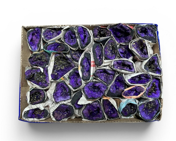 Verkoopdoos 06 Geode Marokko paars (ingekleurd)