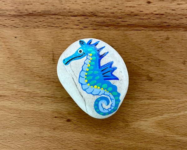 Koelkastmagneten Zeepaardje Blauw 1 stuks