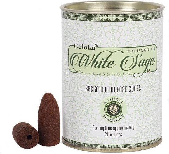 Goloka Backflow Wierook Kegels White Sage