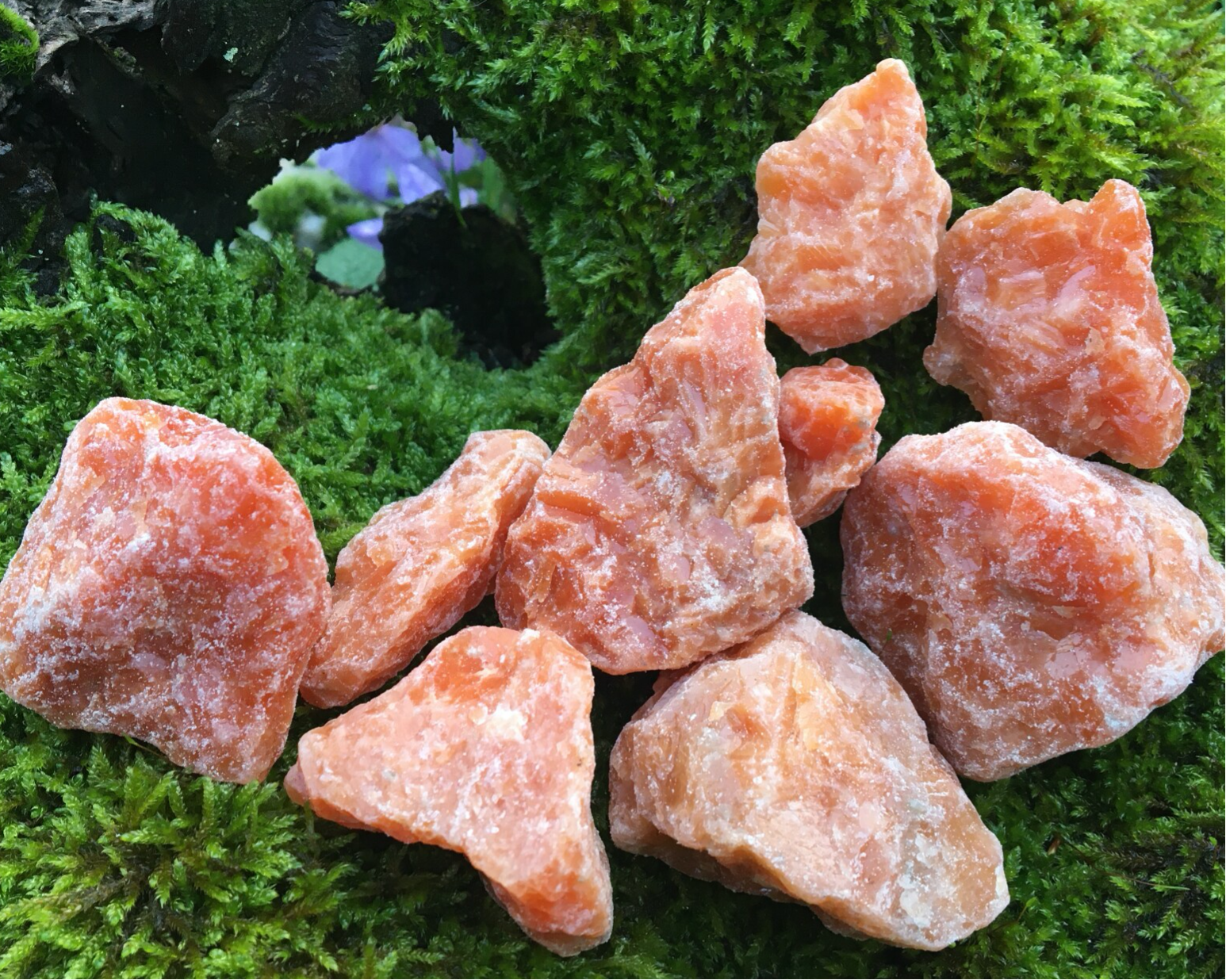 Calciet Oranje ruw 20 - 50 gram