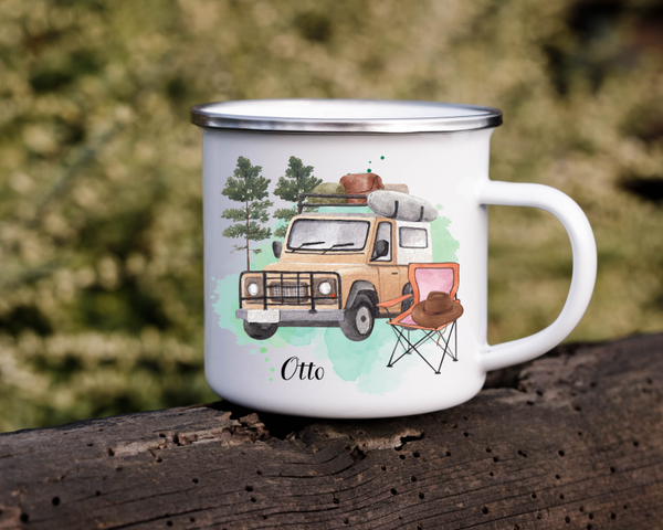 Personalisierte Tasse Campingwagen