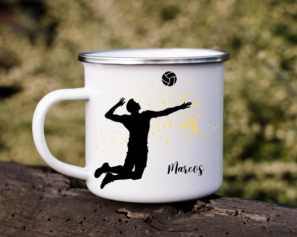 Volleyball Tasse personalisiert mit Name