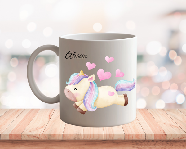 Personalisierte Tasse Einhorn Alessia