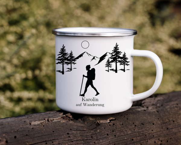 Personalisierte Tasse Wandern