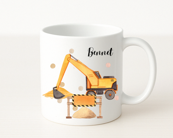 Personalisierte Tasse Bagger