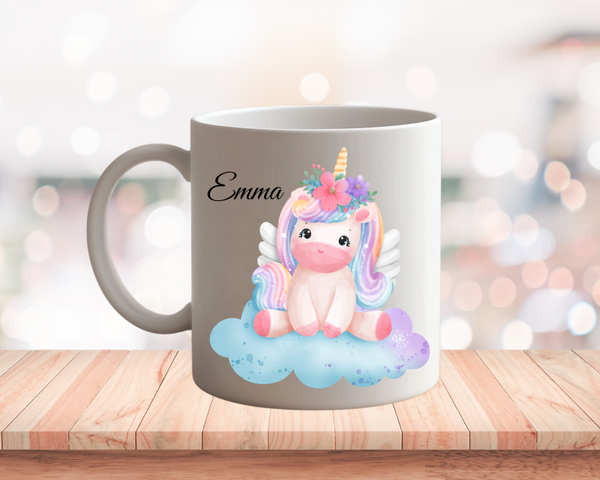 Personalisierte Tasse Einhorn Emma