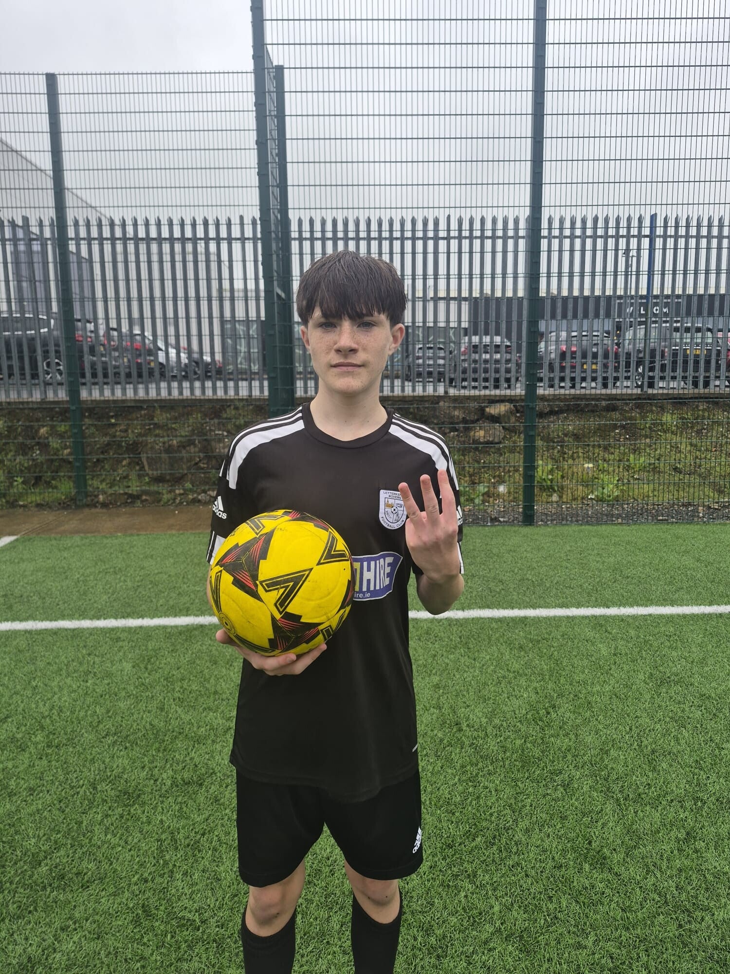 U16s Crusdaers Jack McLaughlin scored a hatrick in game against Gweddore United on 16th august 2026