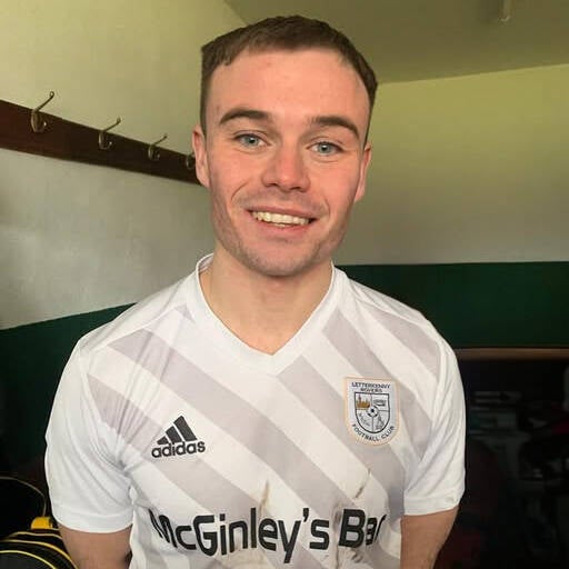 Jordan Nugent scores a hat-trick 4th January 2025 against Dunlewy Celtic