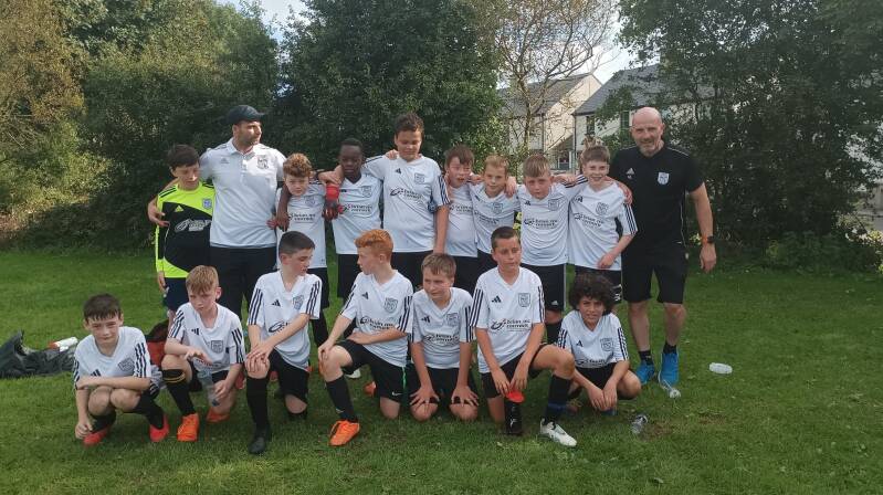 The U12 Crusaders team that beat Lagan Harps Colts 2-1 on Saturday 2nd September