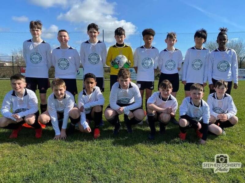 Under 14 Crusaders who played Glen Rovers in Leckview. Photo by Stephen Doherty