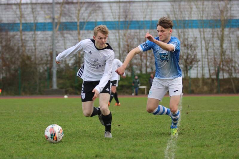 Adrian Delap in action v Finn Harps U21s
