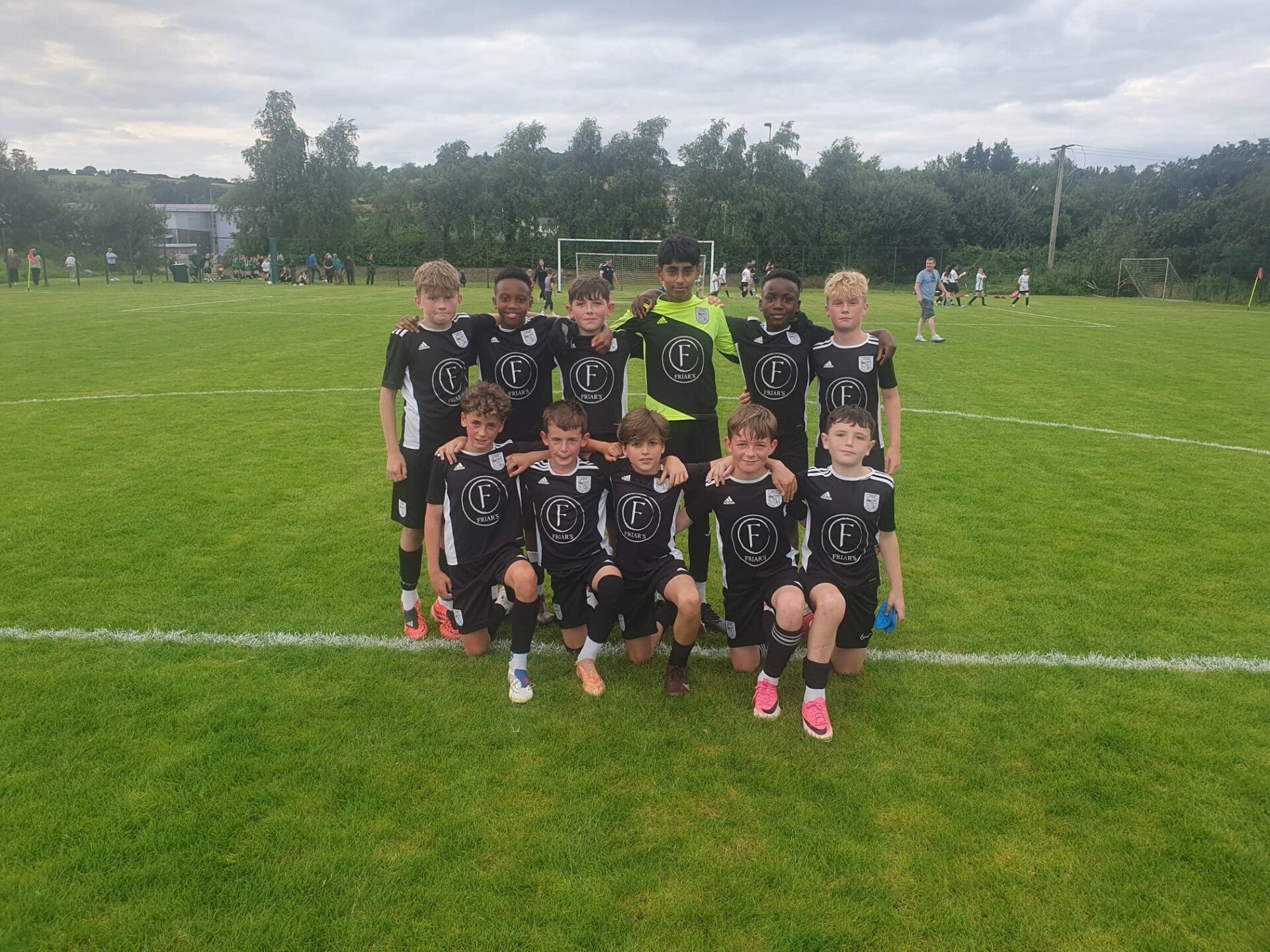 U12 Crusaders team photo after thier game against Glenree Academy