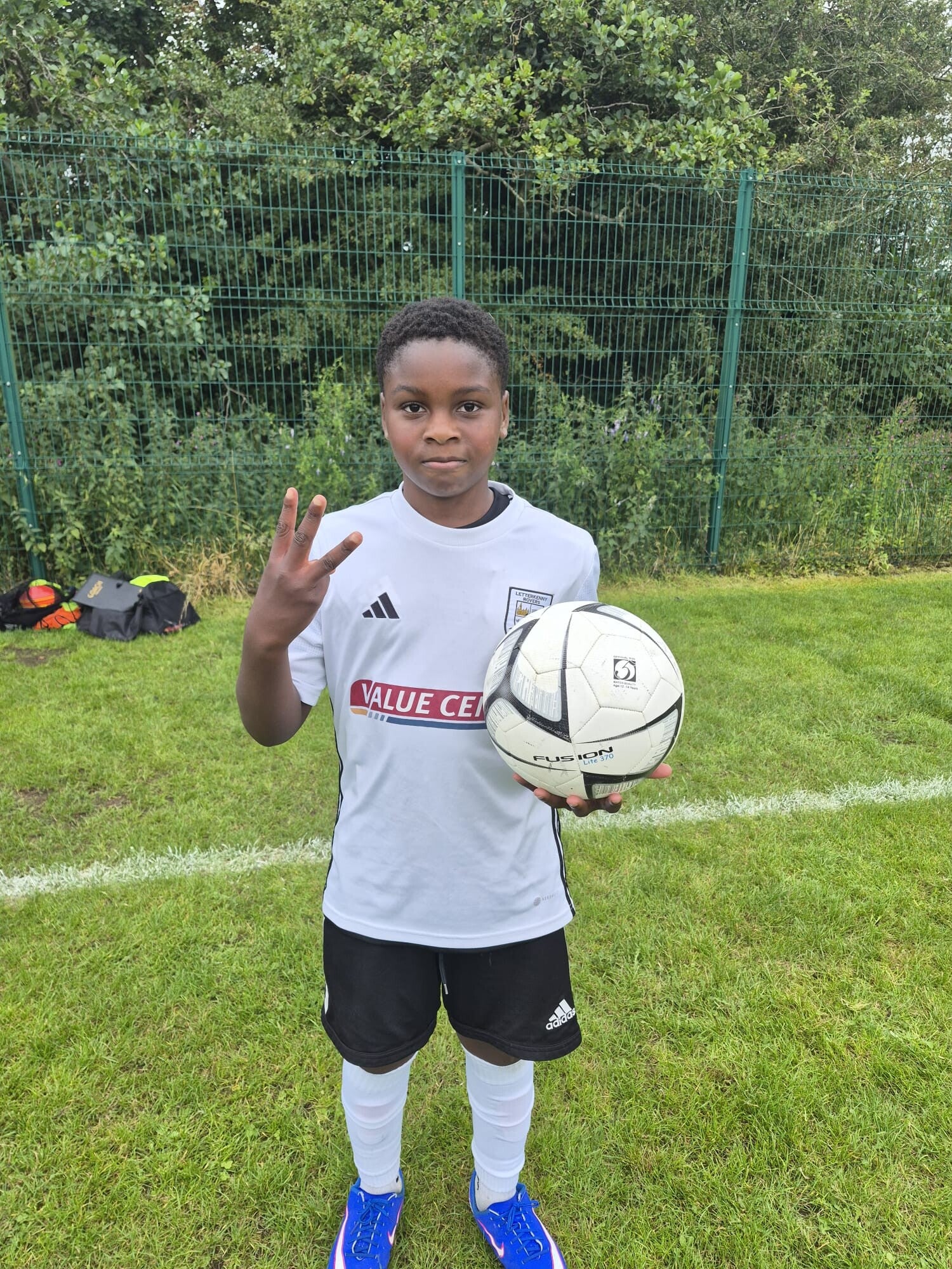 Anoula Dada score a hat trick in teh game against Ballyraine