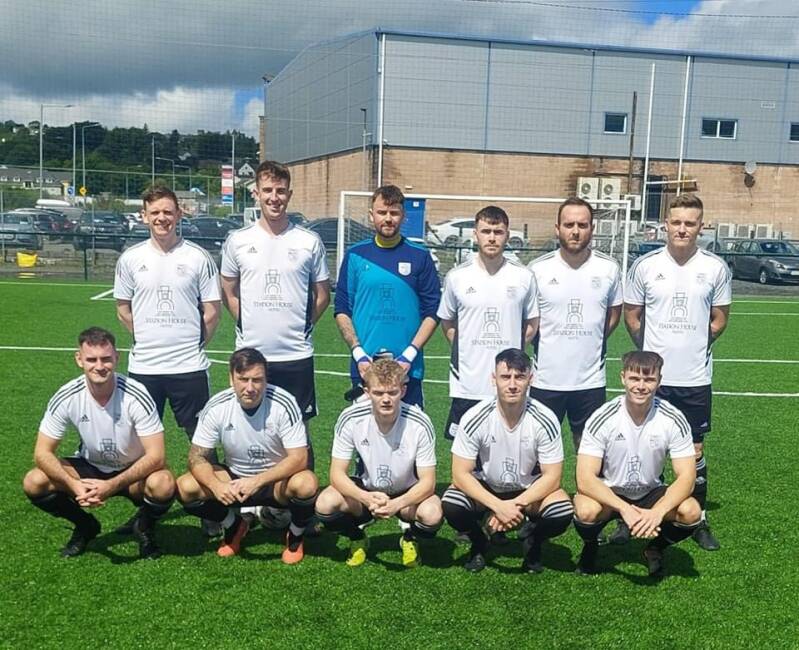 Letterkenny Rovers team picture before Kieran McGrath memorial shield match