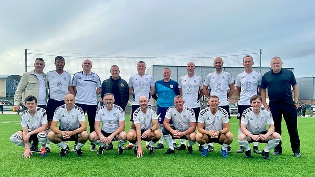 One of the teams that took part in the memorial match for the Big P.