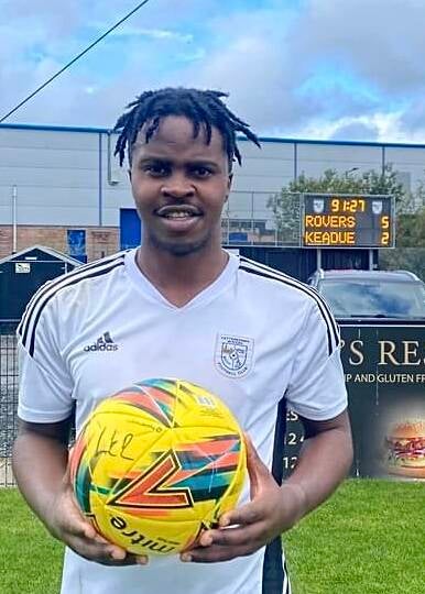 BJ Banda scores a hat trick against Keadue Rovers 6th October 2024