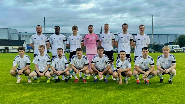Letterkenny Rovers FC Senior team pictured before the game against Kerrykeel 71.