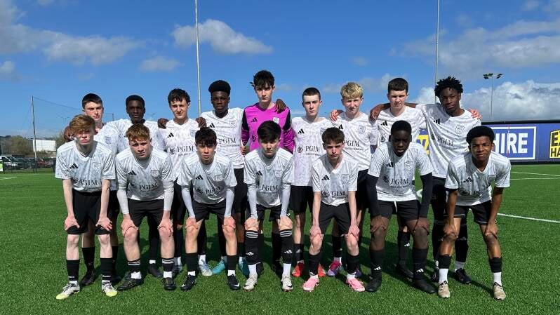 U16 Letterkenny Rovers team starting their League Cup League Cup against Donegal Town. Game ended 1-1.