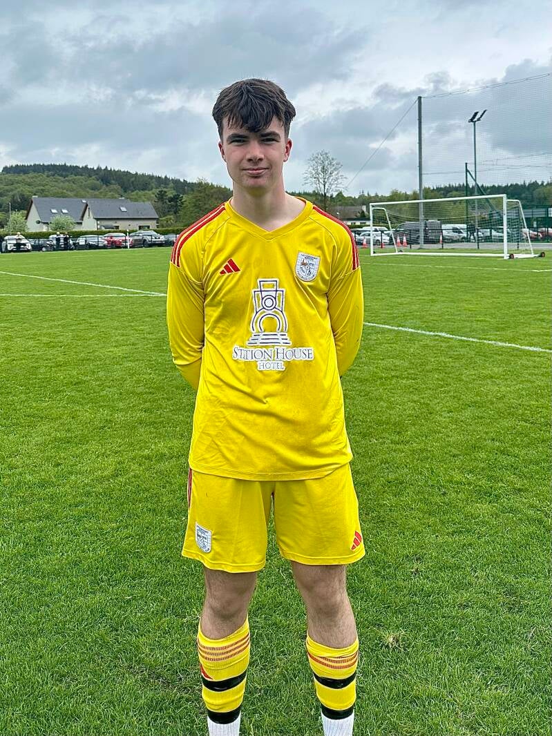 Daniel McClafferty makes his first appearance for Letterkenny Rovers senior team 3rd May 2026