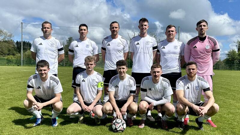 Letterkenny Rovers first team, photo before Brian McCormick Cup semi final 10th May 2026