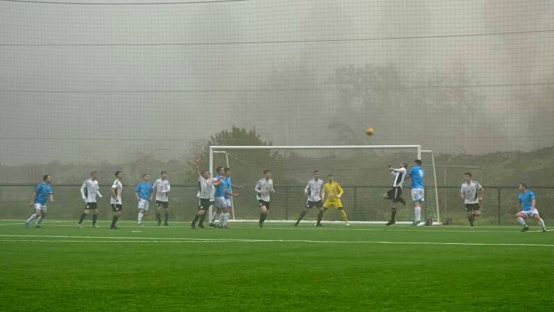 A foggy afternoon at Leckview as Letterkenny Rovers took on Monaghan Town in the second round of the Ulster Junior Cup. Letterkenny Rovers won the game 4-1