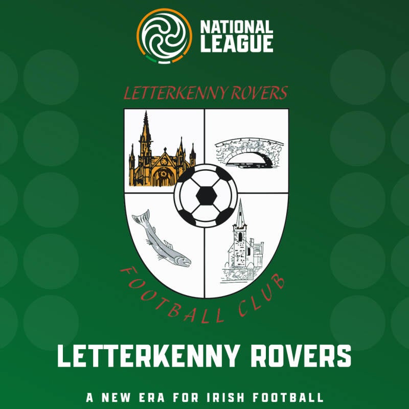 Letterkenny Rovers Crest and FAI National League logo