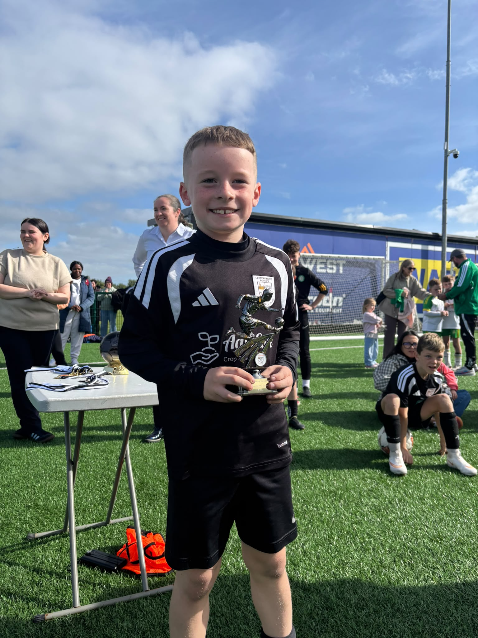 Letterkenny Rovers’ Reon Moore as the morning Player of the Tournament