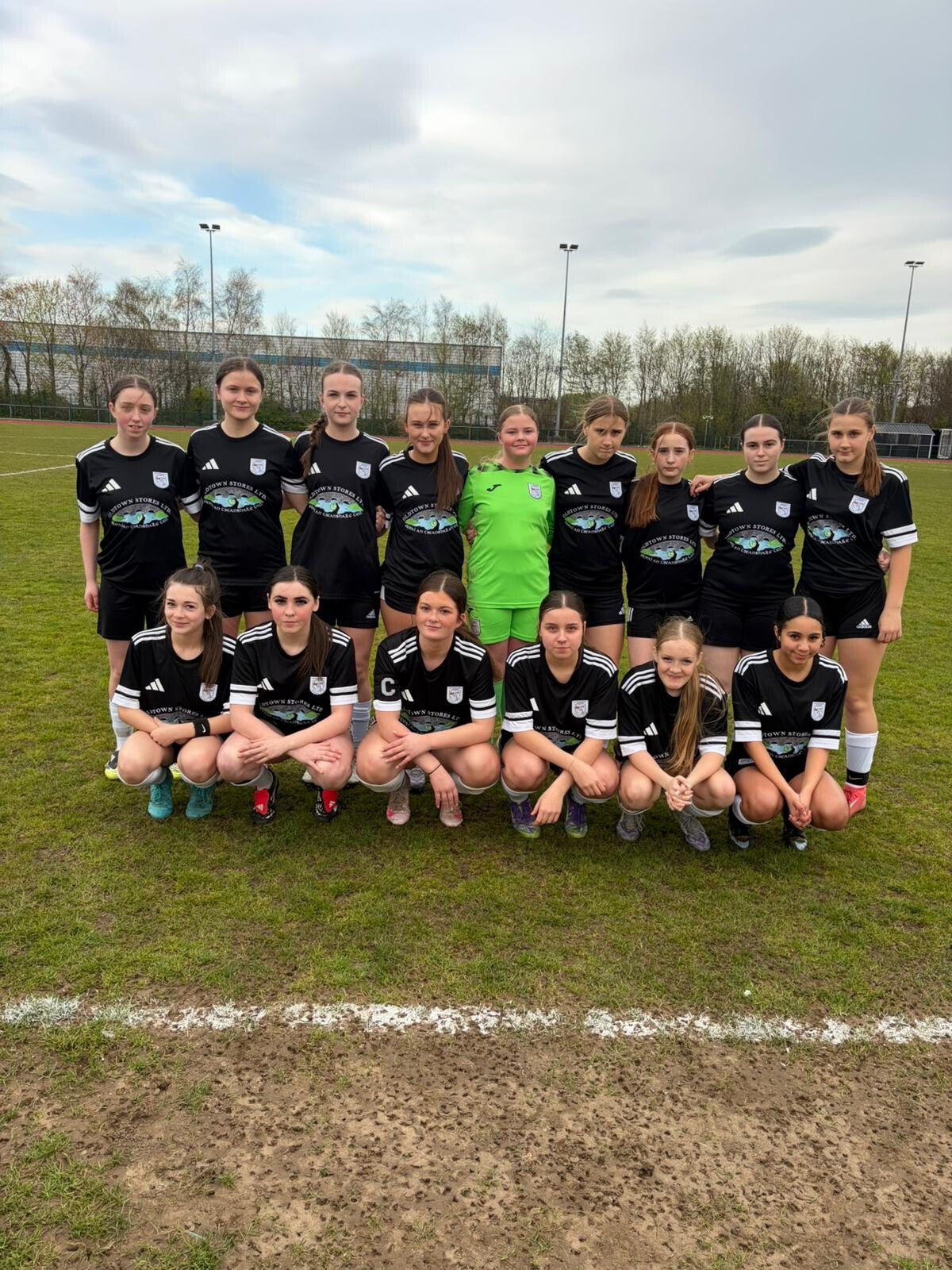 U16 Letterkenny Rovers girls team picture from game on 22nd April 2026