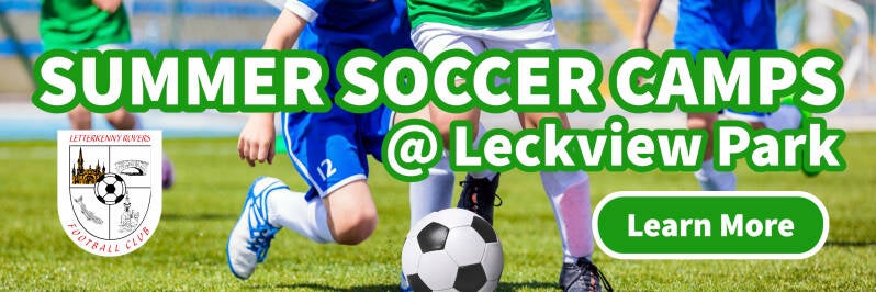 Summer Soccer Schools, Summer Soccer Camps, Summer Football Camps at Letterkenny Rovers during July and August. Click to learn more about the camps running at our grounds this year.