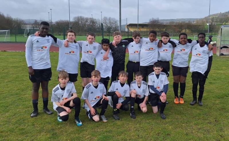 U14 United in the first game of the 2024 League Cup.