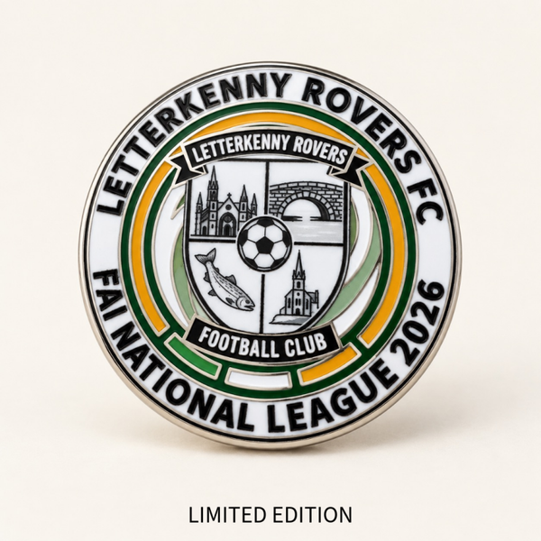 Letterkenny Rovers FC National League Commemorative Lapel Badge