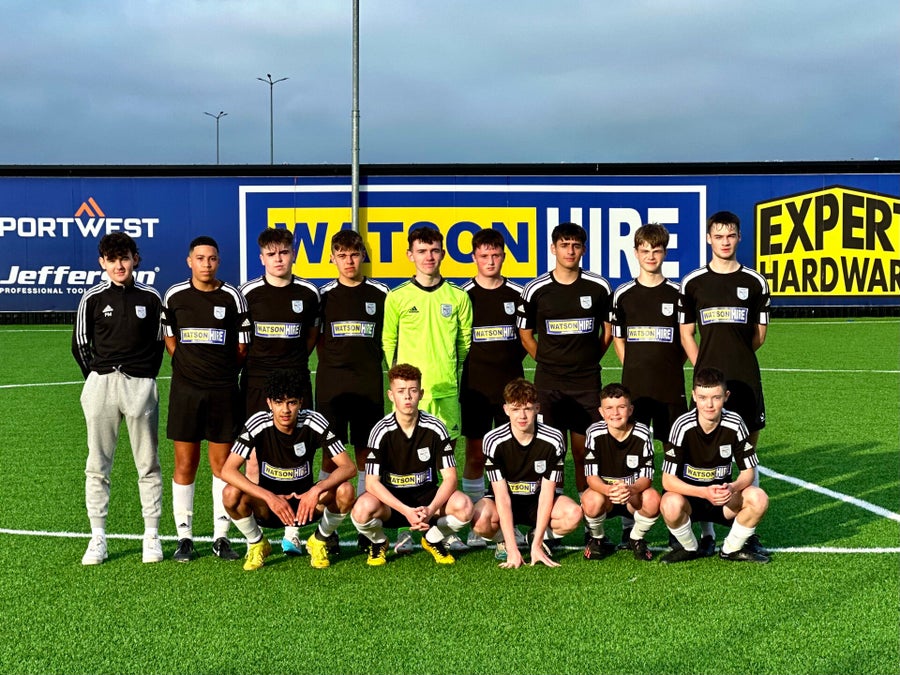 U16 premier team that beat Bonagee 4-1 at Leckview 26th August 2023