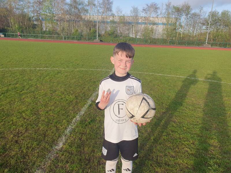Photo of the letterkenny Crusaders U12 Player of the match on 27th April 2026