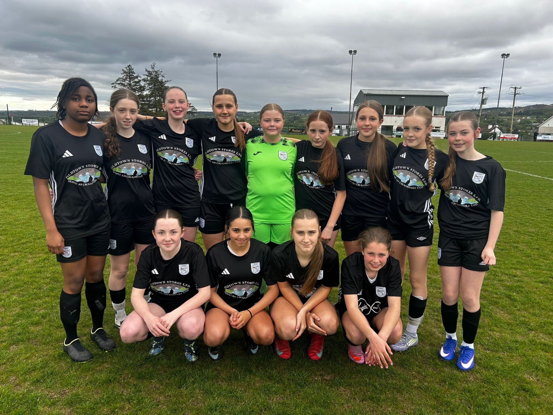 U14 Letterkenny Rovers girls team photo