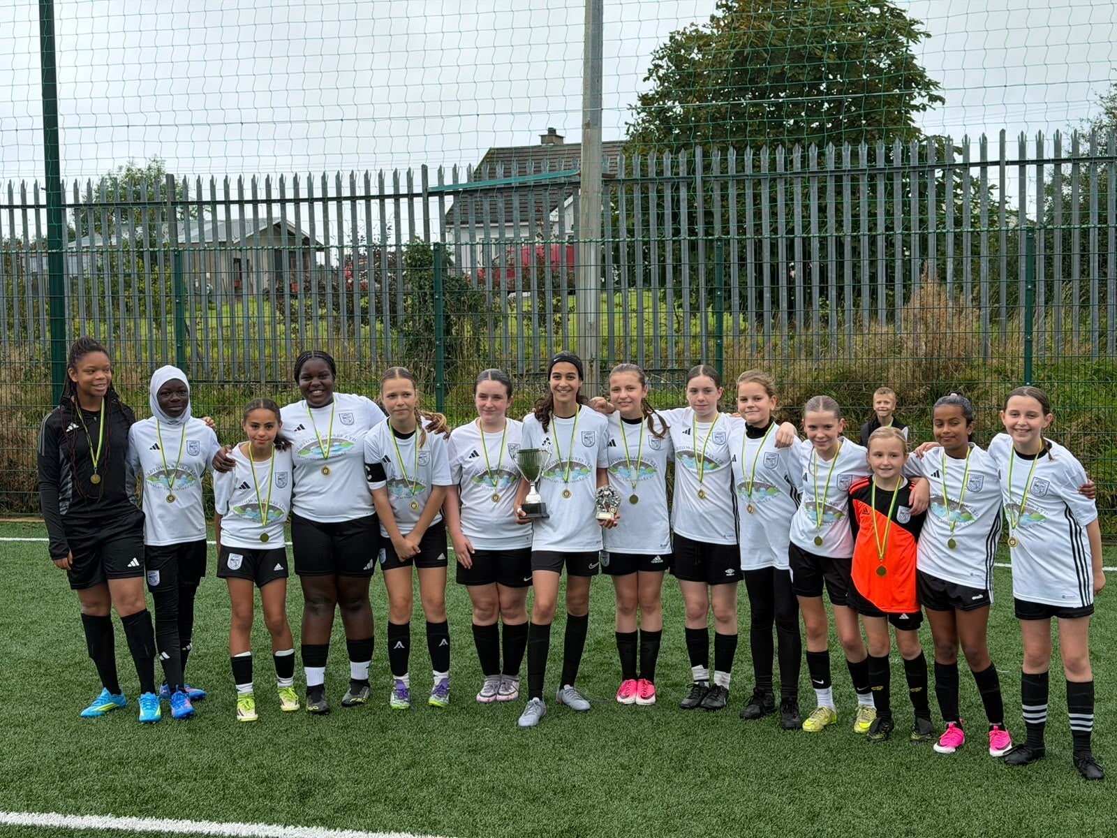 U12 Letterkenny Rovers Girls celebrating winning the Pennant Final on 12th September 2026