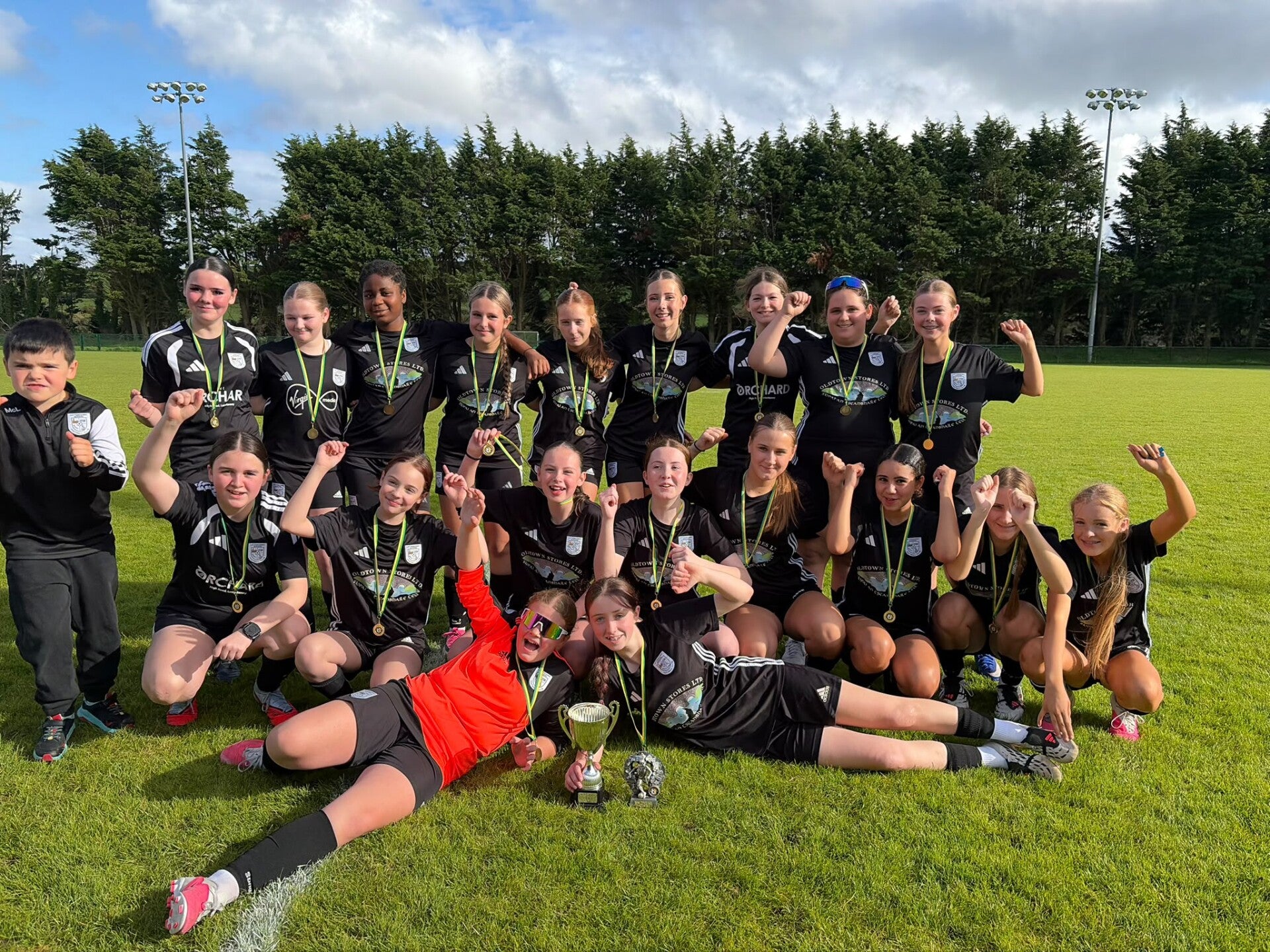 Letterkenny Rovers U14 Girls team celebrate their cup will on 26th September 2026