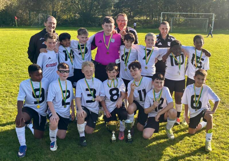 U12 letterkenny Athletic celebrate winning the Div 2 Cup Final