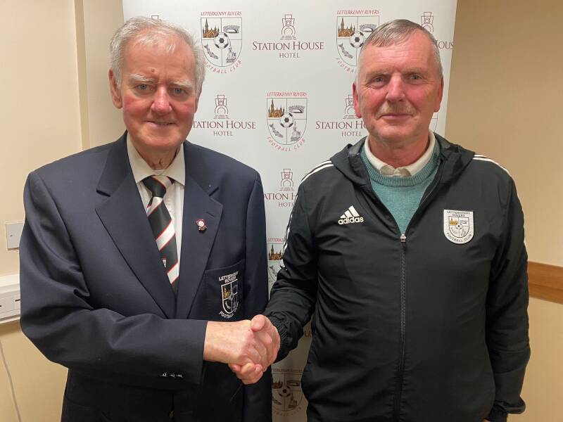 Dessie Kelly steps down as Chairman of Letterkenny Rovers FC after 24 years, to be replaced by Eamonn McConigley