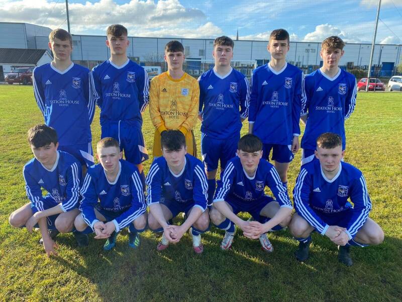 Letterkenny Rovers Youth team in thier opening game against Kilmacrennan Celtic played at Leckview.