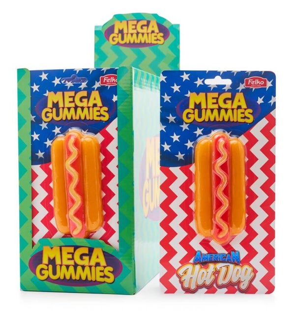 Mega Gummies Hot Dog 120 gram