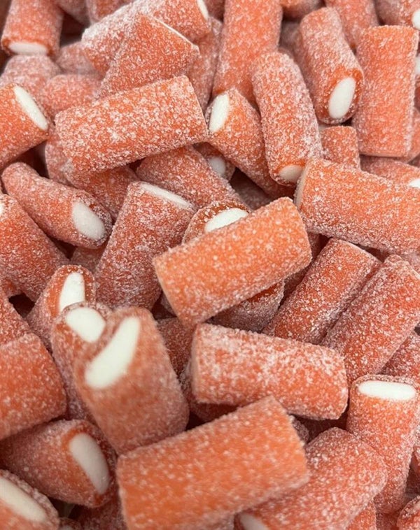 Lollywood zure staafjes aardbei