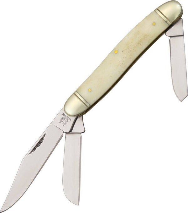 Rough Rider Stockman White Smooth Bone